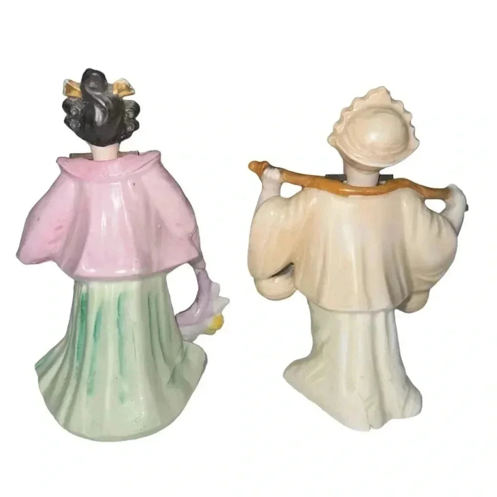 1940s Hand-Painted Japanese Porcelain Nodders - Picture 2 of 5